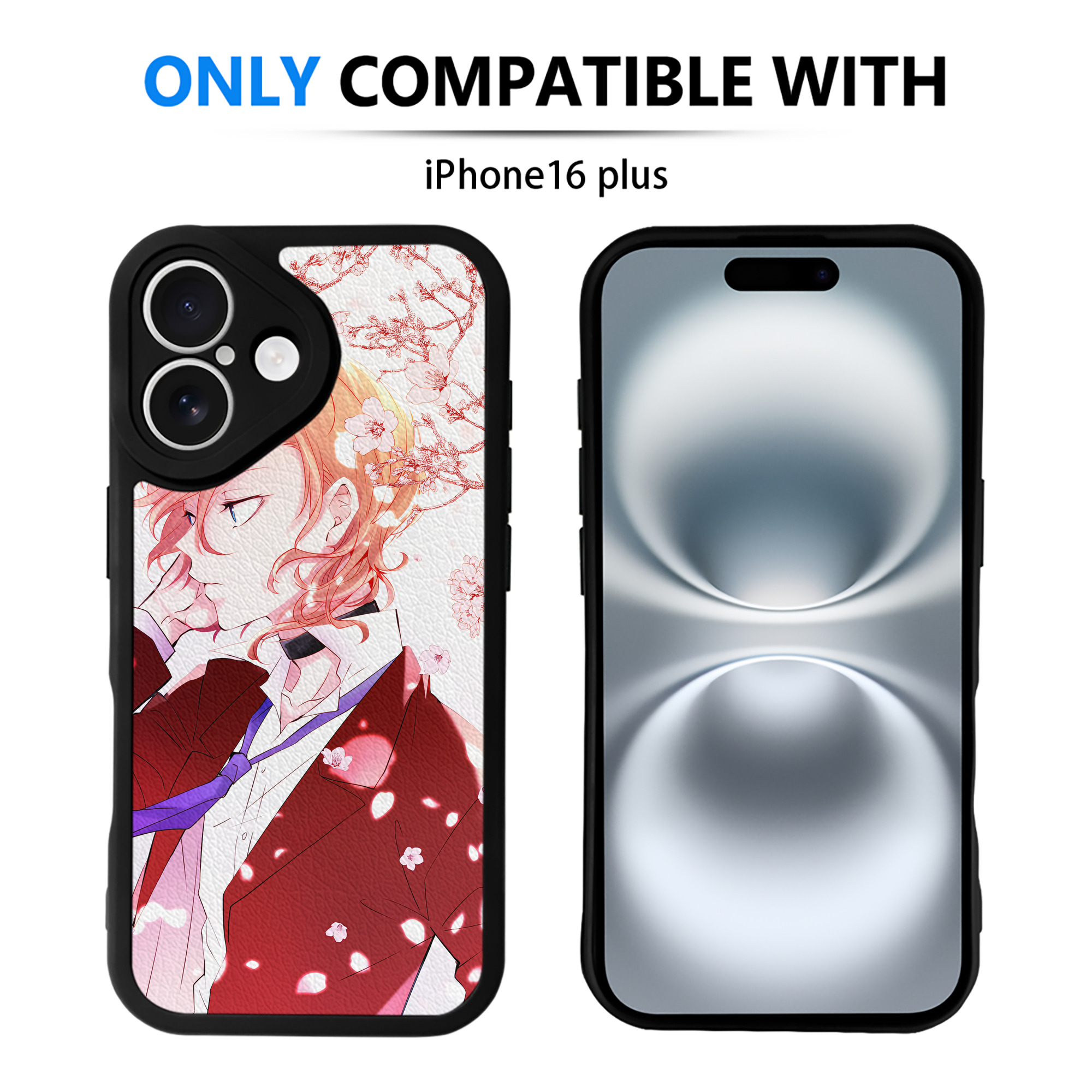 （画像用） 文豪ストレイドッグス Bungo Stray Dogs 【iPhone 16シリーズ対応】シリコンスマホケース（レザー調） 材質：シリコン